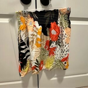 Loft cute mini skirt floral flowy size S